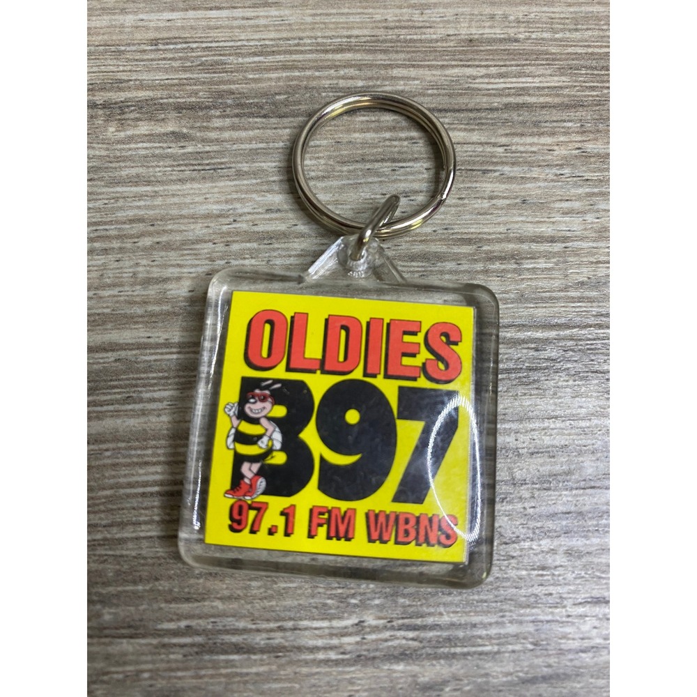Vintage Oldies B97 97.1 FM‎ WBNS Radio Station Keychain Columbus Ohio Bee Mascot